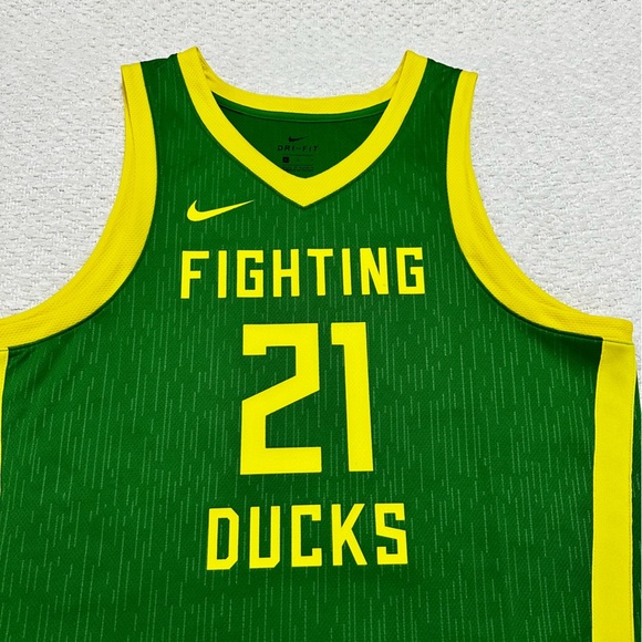 Nike Oregon Ducks Basketball Jersey #21 Dri-Fit Men’s Size Large - Picture 8 of 10